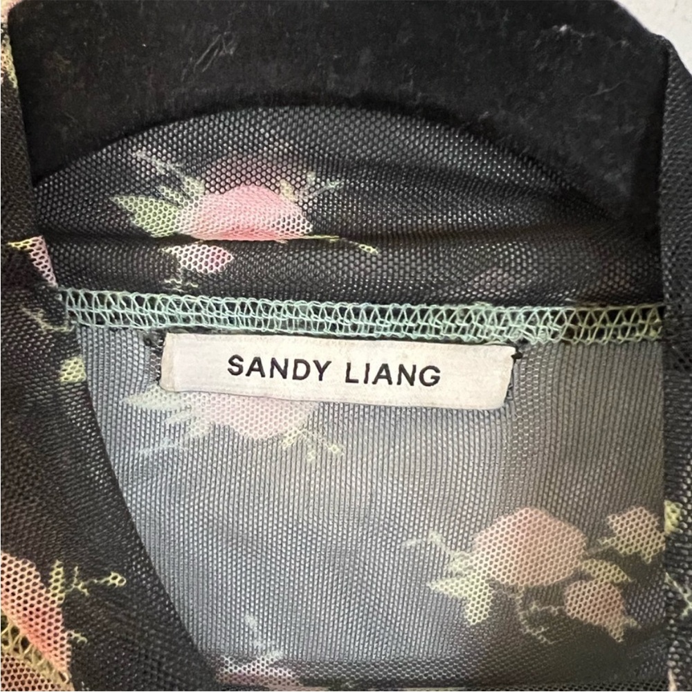 Sandy Liang sheer long sleeve top XS - Picture 3 of 5